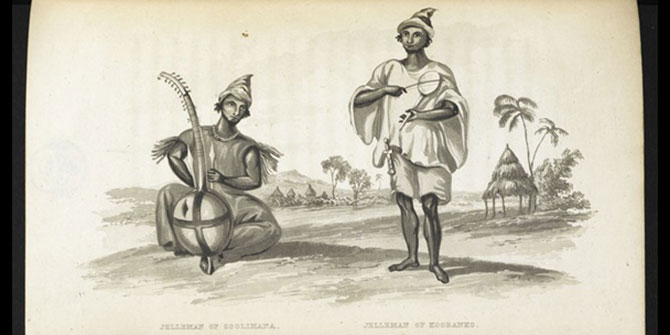 This photo is from the book, Travels in the Timannee, Kooranko, and Soolima by Alexander Gordon Laing describing the time spent in an area of West Africa that includes present-day Sierra Leone.