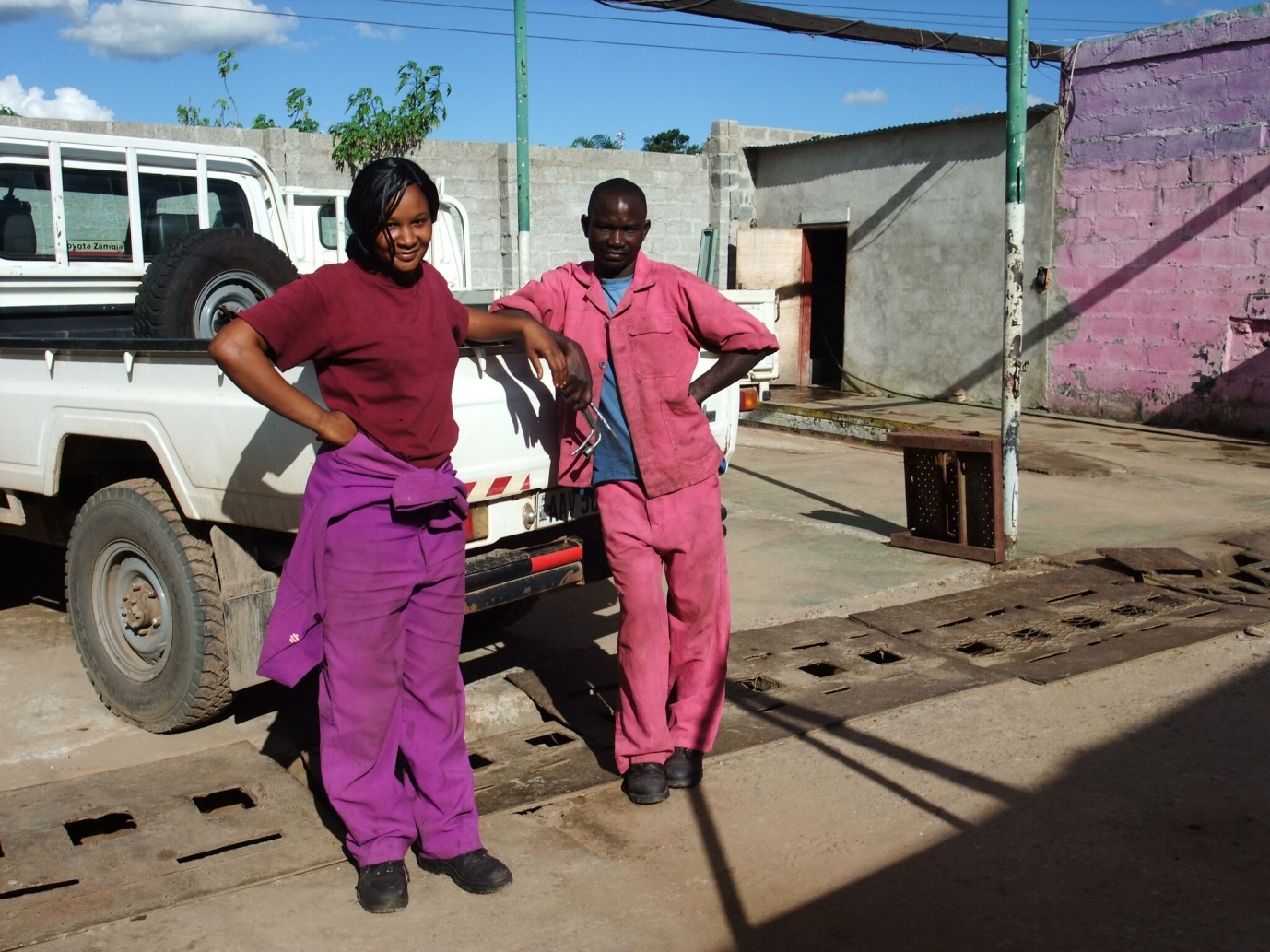 In modern day Zambia, women can now as car mechanic or other roles generally dominated by men Photo Credit: Alice Evans