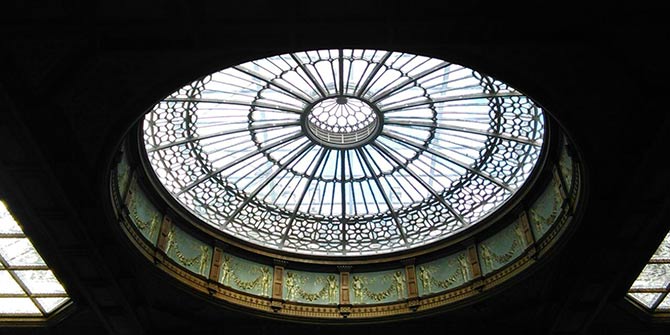 The glass dome at Edinburgh Waverley station was symbolic of the glass ceiling of the colonised academy