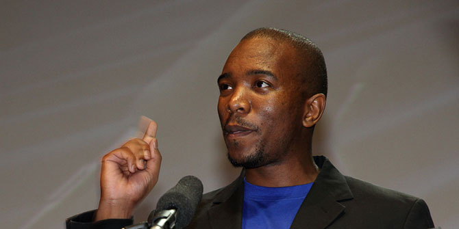 Can DA led by Mmusi Maimane make a significant inroad into ANC support at the next elections? Photo Credit: The Democratic Alliance via Flickr (http://bit.ly/29lzpYL) CC BY-SA 2.0
