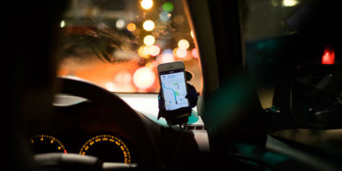 Uber driver Photo Credit: Noeltock via Flicker (http://bit.ly/2cAxnYS)