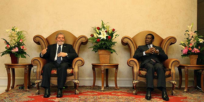 Presidente Lula is alongside Obiang Nguema Mbasogo,of Equatorial Guinea in Malabo. Photo Credit: Ricardo Stuckert/PR