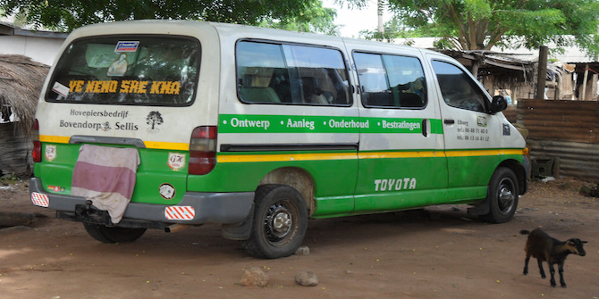 The trotro, or minivan pictured is what used by many Ghanaians to travel around the country and is the way people from the North travel to the South of the country for better opportunities Photo Credit: Charlie via Flickr (http://bit.ly/2hZEFbv)  CC BY 2.0