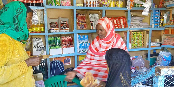 An example of a small shop selling basic food and non-food essentials in New Hargeisa Photo Credit: Nasra Jama