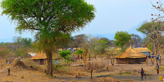 A refugee settlement in Nyumanzi, Uganda Photo Credit: Geno Teofilo/Oxfam via Flickr (http://bit.ly/2jnCfBa) CC BY-NC-ND 2.0