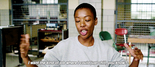 Poussey Orange is the New Black chill