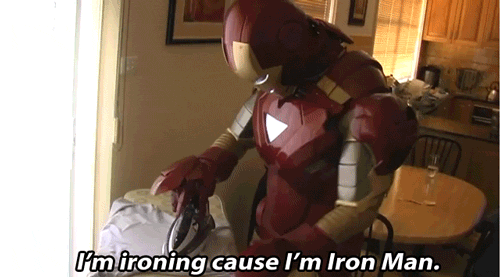 Ironing Iron Man