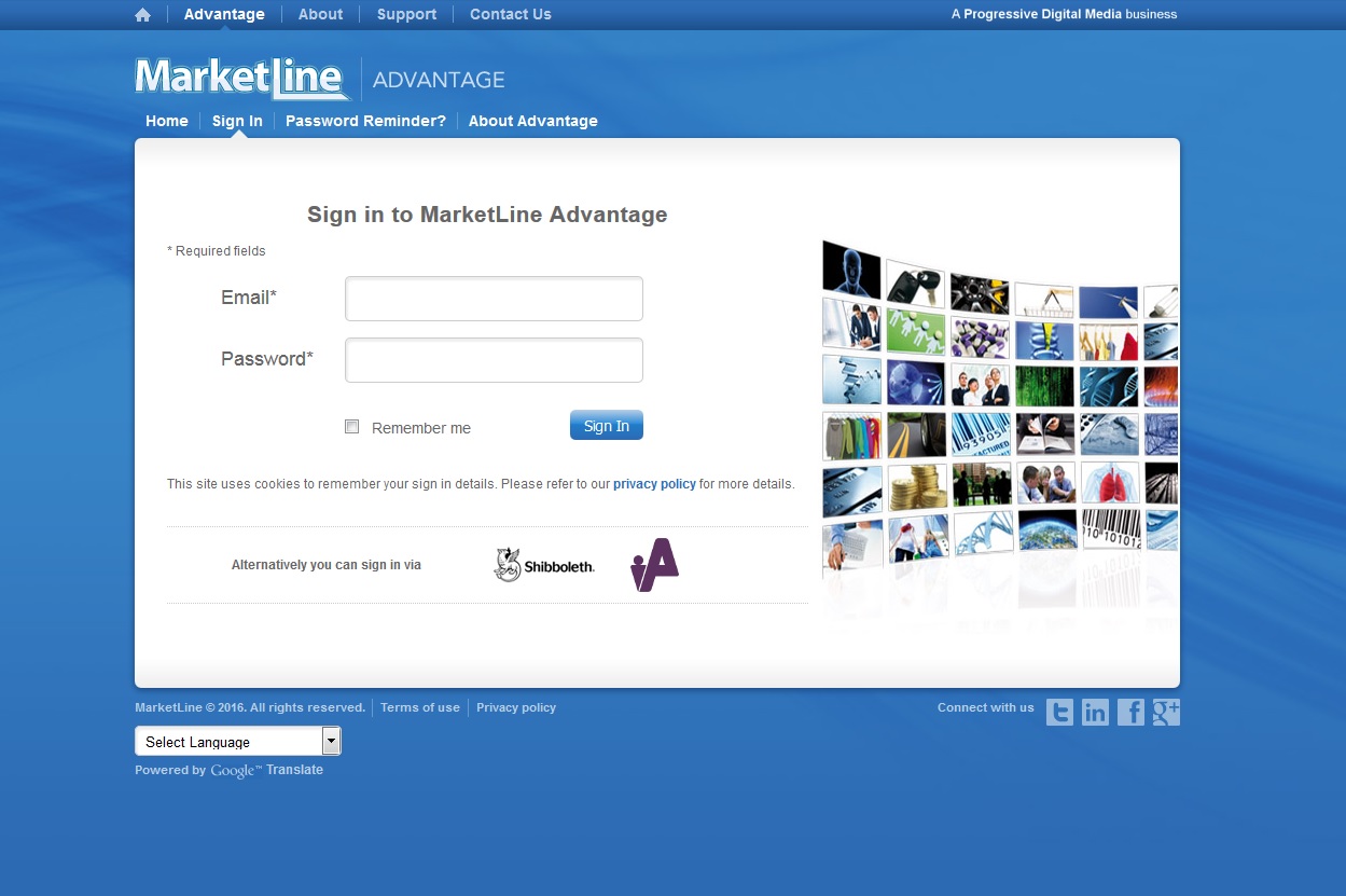 MarketLine Advantage website