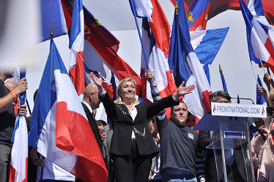 FN leader Marine Le Pen Credit: Blandine LC (Creative Commons BY)