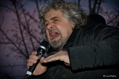 Movimento Cinque Stelle leader Beppe Grillo Credit: Luca Perino (Creative Commons BY NC ND)