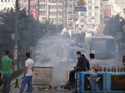 Barricade near Taksim Square Credit: resim77 (Creative Commons BY)