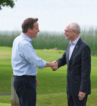 David Cameron and Herman Van Rompuy, Credit: G8 UK (CC-BY-SA-3.0)
