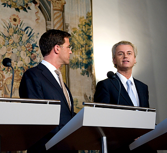 Dutch prime minister Mark Rutte and Geert Wilders, Credit: Machinarium (CC-BY-SA-3.0)