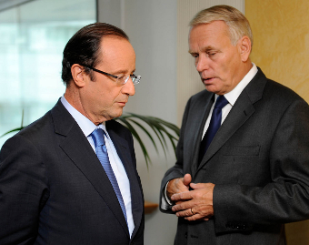 François Hollande and (now former) prime minister Jean-Marc Ayrault, Credit: Jean-Marc Ayrault (CC-BY-SA-3.0)