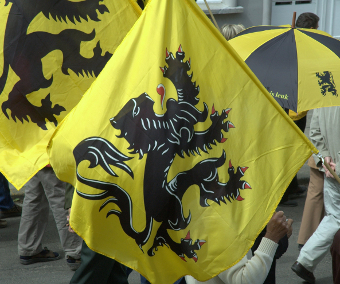 Flag of Flanders, Credit: Tijl Vercaemer (CC-BY-SA-3.0)