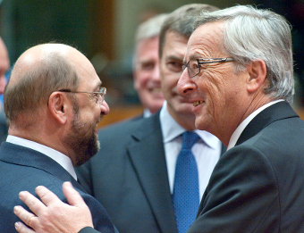 Martin Schulz and Jean-Claude Juncker, Credit: © European Union 2012 - European Parliament (CC-BY-SA-3.0)