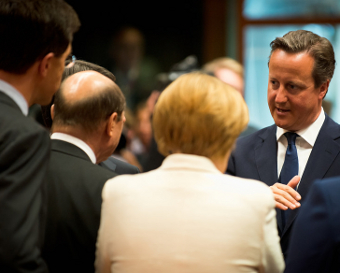 David Cameron at European Council meeting on 30 August 2014, Crown Copyright (reproduced under Open Government Licence)