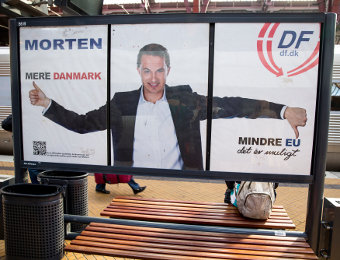 Danish People's Party poster during the 2014 European Parliament elections, Credit: News Oresund (CC-BY-SA-3.0)