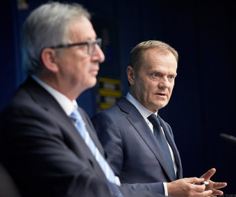 Two of the Five Presidents, Jean-Claude Juncker and Donald Tusk, Credit: European Council (CC-BY-SA-ND-NC-3.0)
