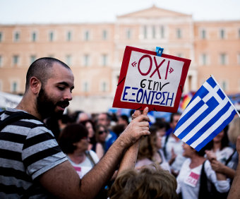 Demonstration in Athens on 29 June 2015, Credit: janwellman (CC-BY-SA-3.0)