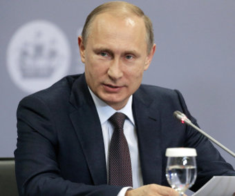 Vladimir Putin in St Petersburg on 18 June 2015, Credit: Kremlin.ru/TASS