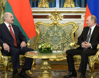 Alexander Lukashenko and Vladimir Putin, Credit: kremlin.ru