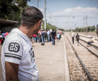 Gevgelija in Macedonia on 8 August 2015, Credit: Stephen Ryan / IFRC (CC-BY-SA-3.0)