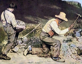 'The Stone Breakers', by Gustave Courbet (Wikimedia Commons)