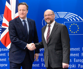 David Cameron and Martin Schulz on 16 February 2016, Credit: Martin Schulz (CC-BY-SA-2.0)
