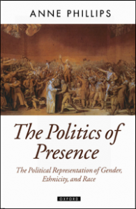 The front cover of Anne's book 'The Politics of Presence'