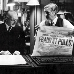 Citizen Kane (Cropped Still) - Fraud At Polls