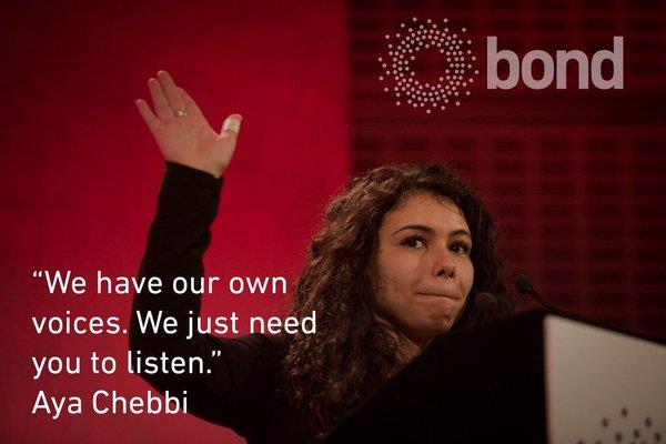 Aya Chebbi quote Bond Conference 2016