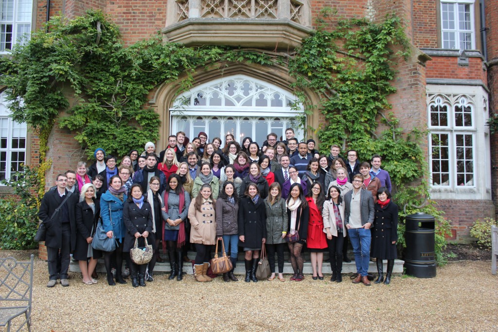 Conference participants in front of Cumberland Lodge, November 2013