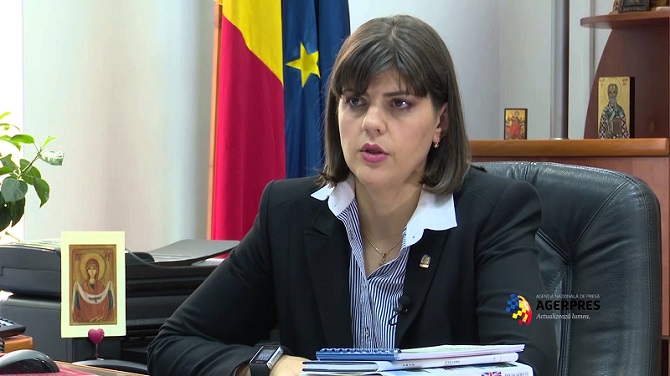 Laura Codruța Kövesi, Chief of the Romanian National Anti-Corruption Agency (DNA). 