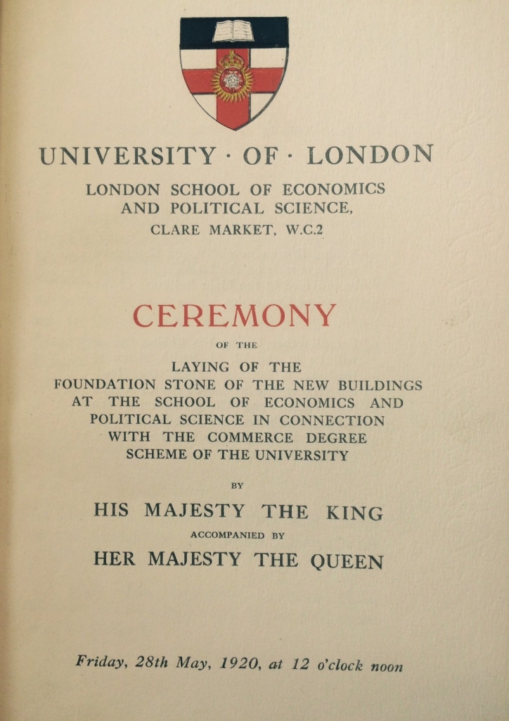 University of London Ceremony Programme