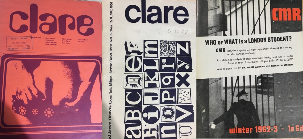 Some Clare Market Review covers from the 1960s