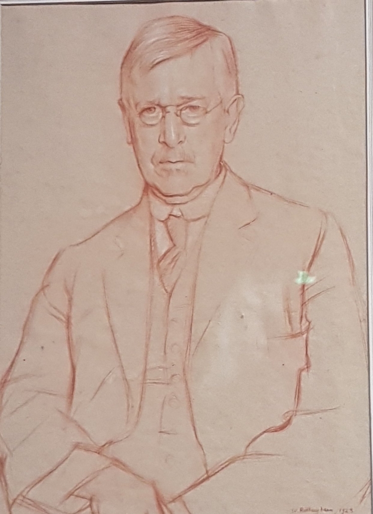 Portrait of Graham Wallas by Sir William Rothenstein (1923).