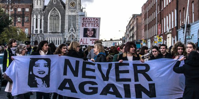 Image Credit: William Murphy, About Ten Thousand People Attended A Rally In Dublin In Memory Of Savita Halappanavar. Flickr. CC-BY-SA 2.0.