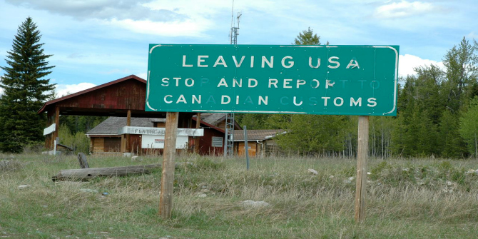 US-Canada border image