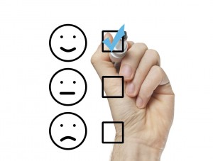 Survey - Happy face ticked
