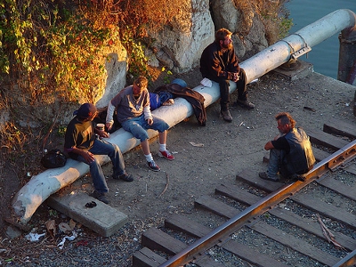 Homeless Life in Santa Cruz, CA Credit: Franco Folini (Creative Commons BY SA)