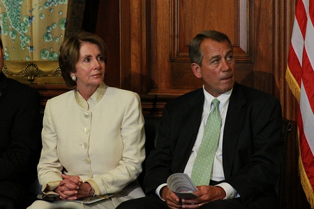 House Speaker John Boehner and House Minority Leader Nancy Pelosi Credit: Talk Radio News Service (Creative Commons BY NC SA)