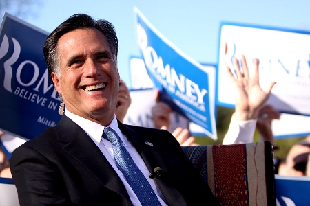 Mitt Romney on the campaign trail, 2011 Credit: Gage Skidmore (Creative Commons BY SA)