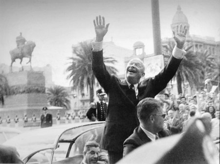 President Eisenhower visits Uruguay, 1960 Credit: U.S. Embassy Montevideo (Flickr, Public Domain)