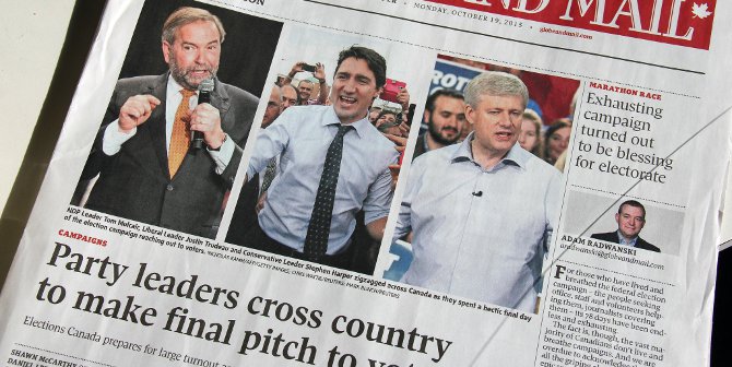 Canada election paper featured